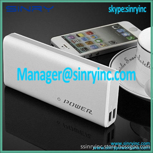 Latest 13000mAh White Power Bank Battery for Cell Phone PB50